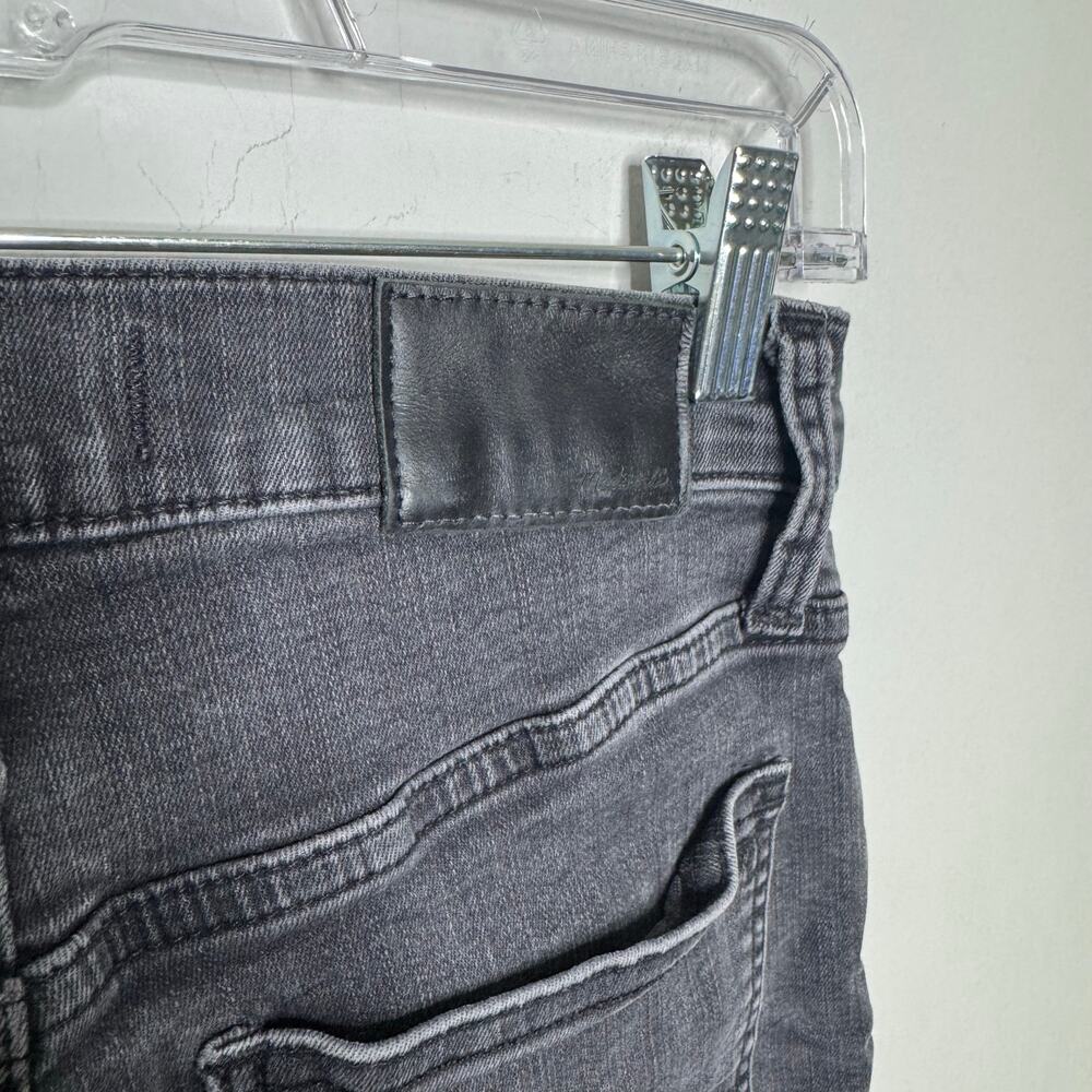 Madewell‎ Cali Demi-Boot Jeans Women’s Sz 26 Black Button Fly High Rise Stretch - Picture 6 of 15